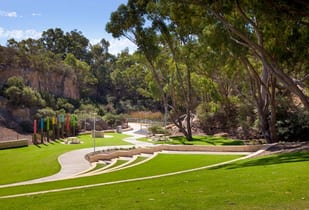 Village Green lawn installation at Quarry Park, Meadow Springs